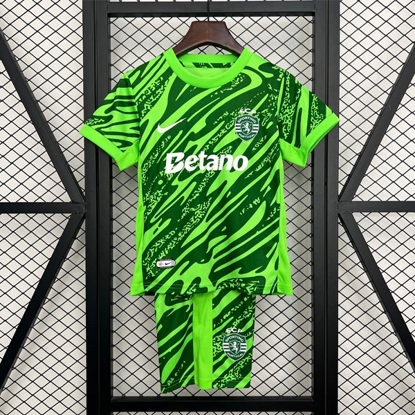 Camiseta Sporting Lisbon Portero Niño 2025/26 Verde